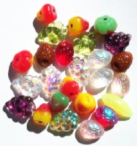 25 Tutti-Frutti Glass Bead Mix Pack